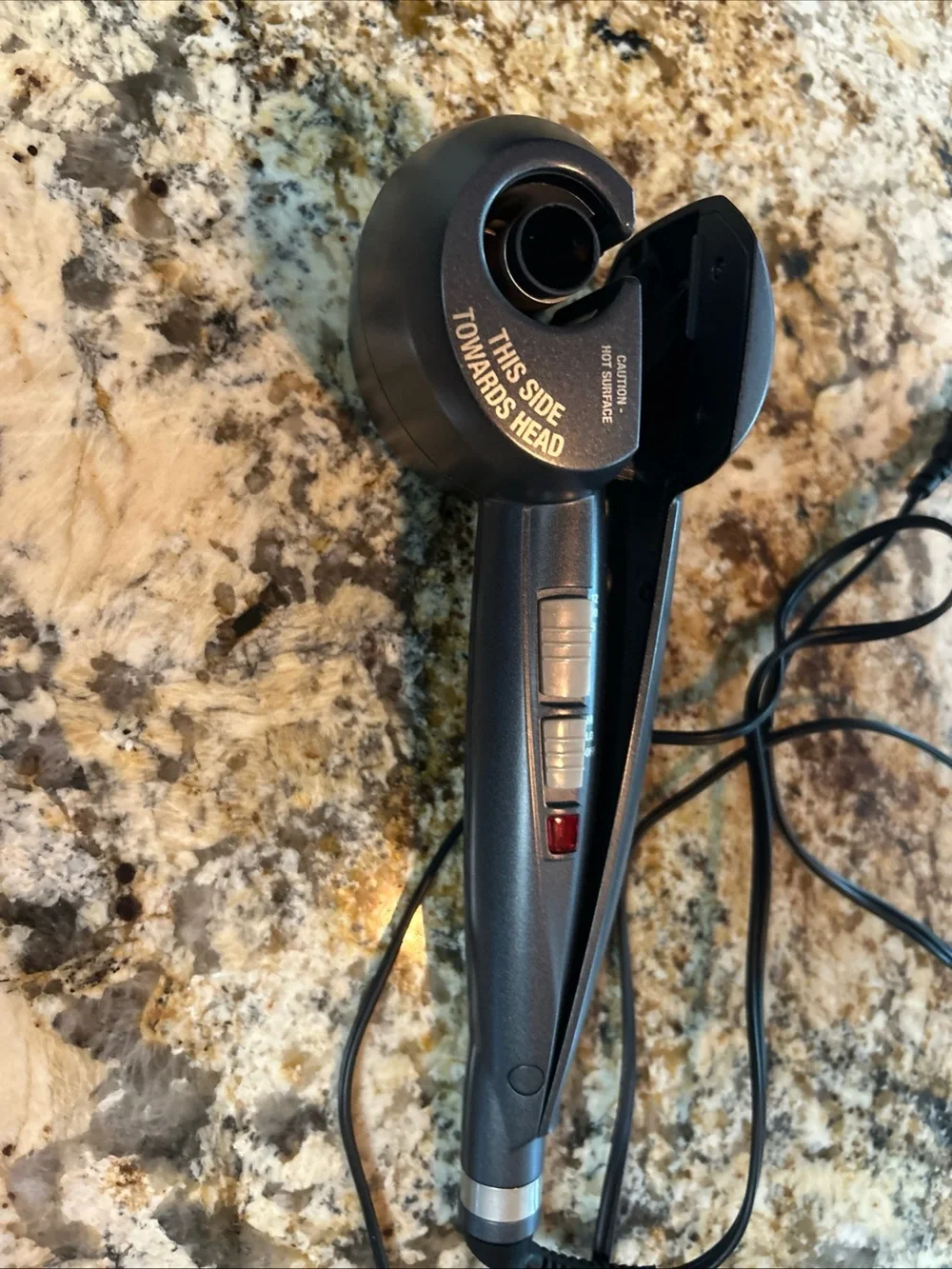 Infiniti Pro by Conair Curl Secret Auto Hair Curler Iron Model CD203NN Dark Gray